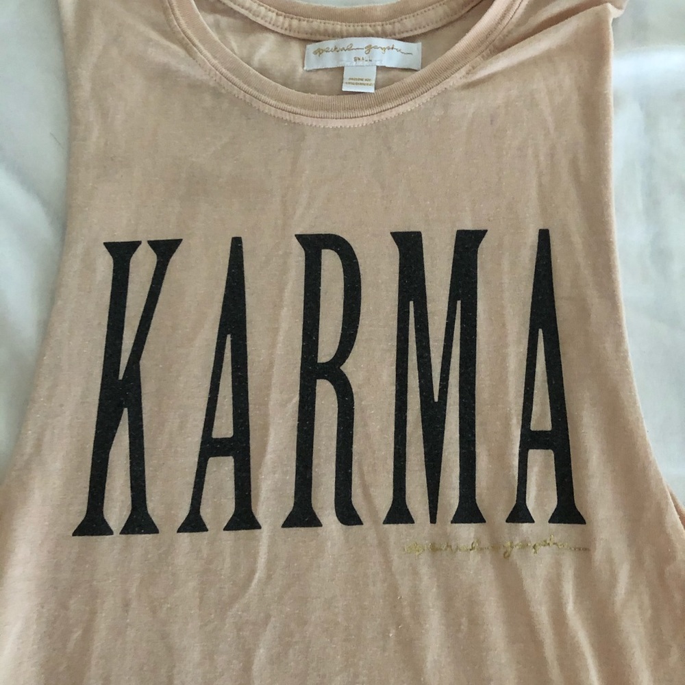 Spiritual gangster pink tank